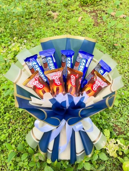 Buket Snack Goriorio & Siip Navy Blue